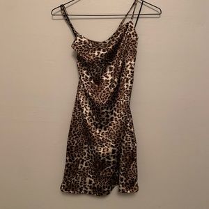 garage cheetah print dress